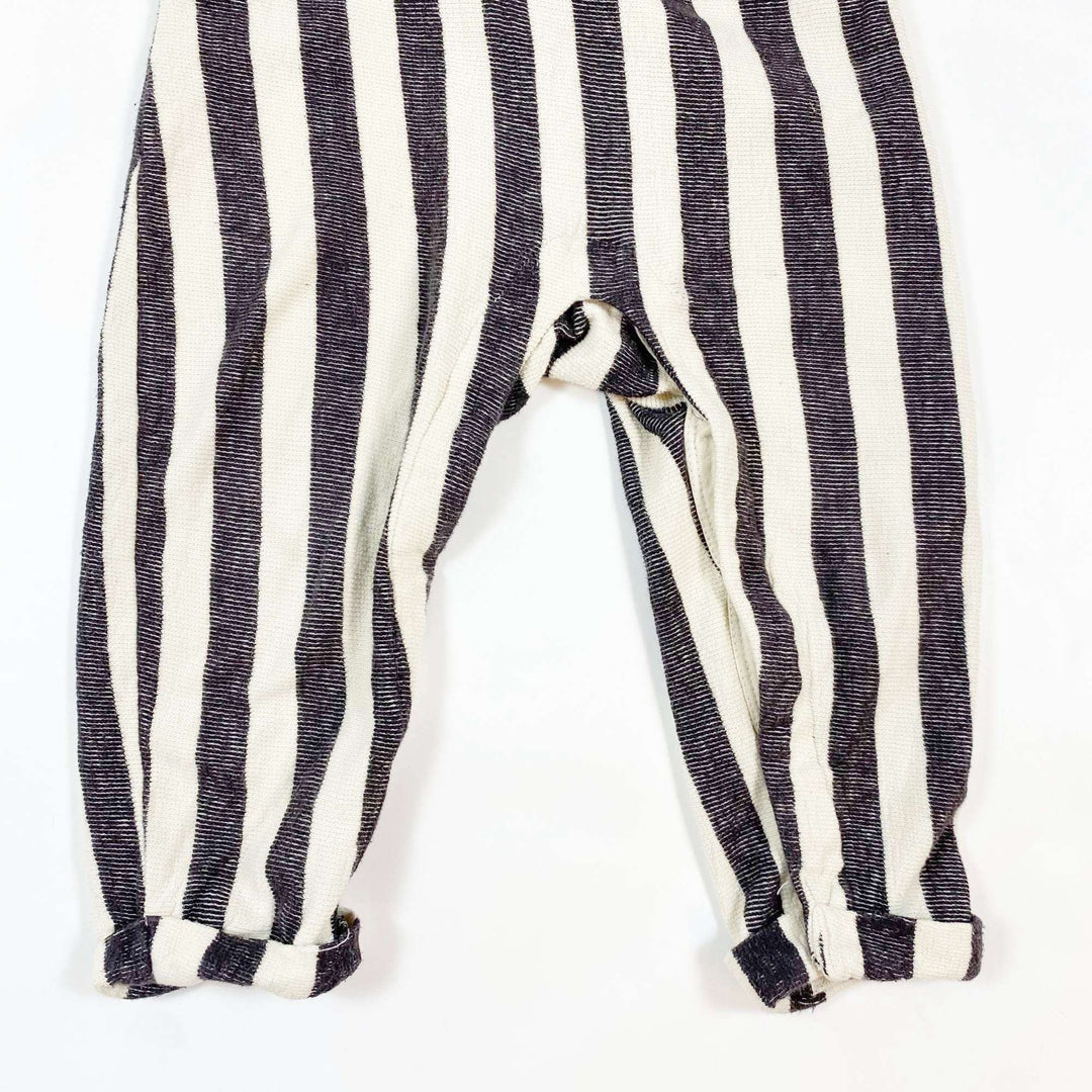 H&M striped organic cotton jumpsuit 92 2