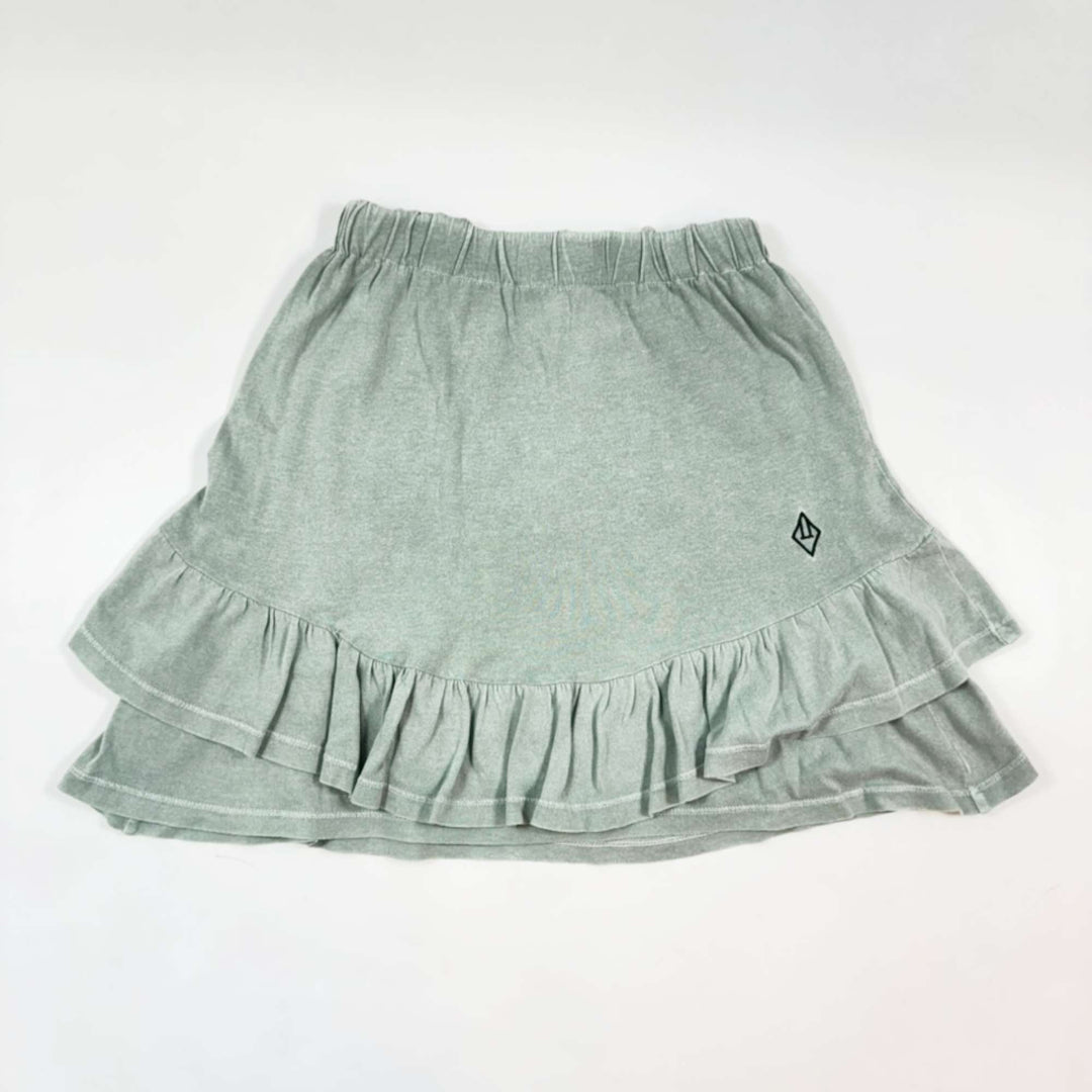 The Animals Observatory teal jersey ruffle cotton skirt 8Y/128 1