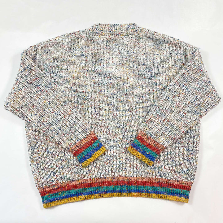 Stella McCartney Kids rainbow heavy knit cardigan 10Y 3