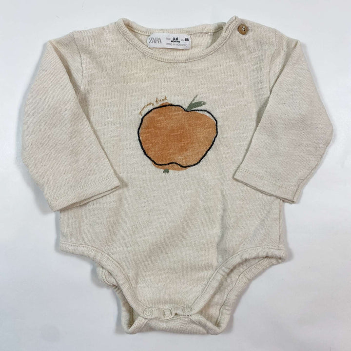 Zara long-sleeve apple body 3-6M/68 1