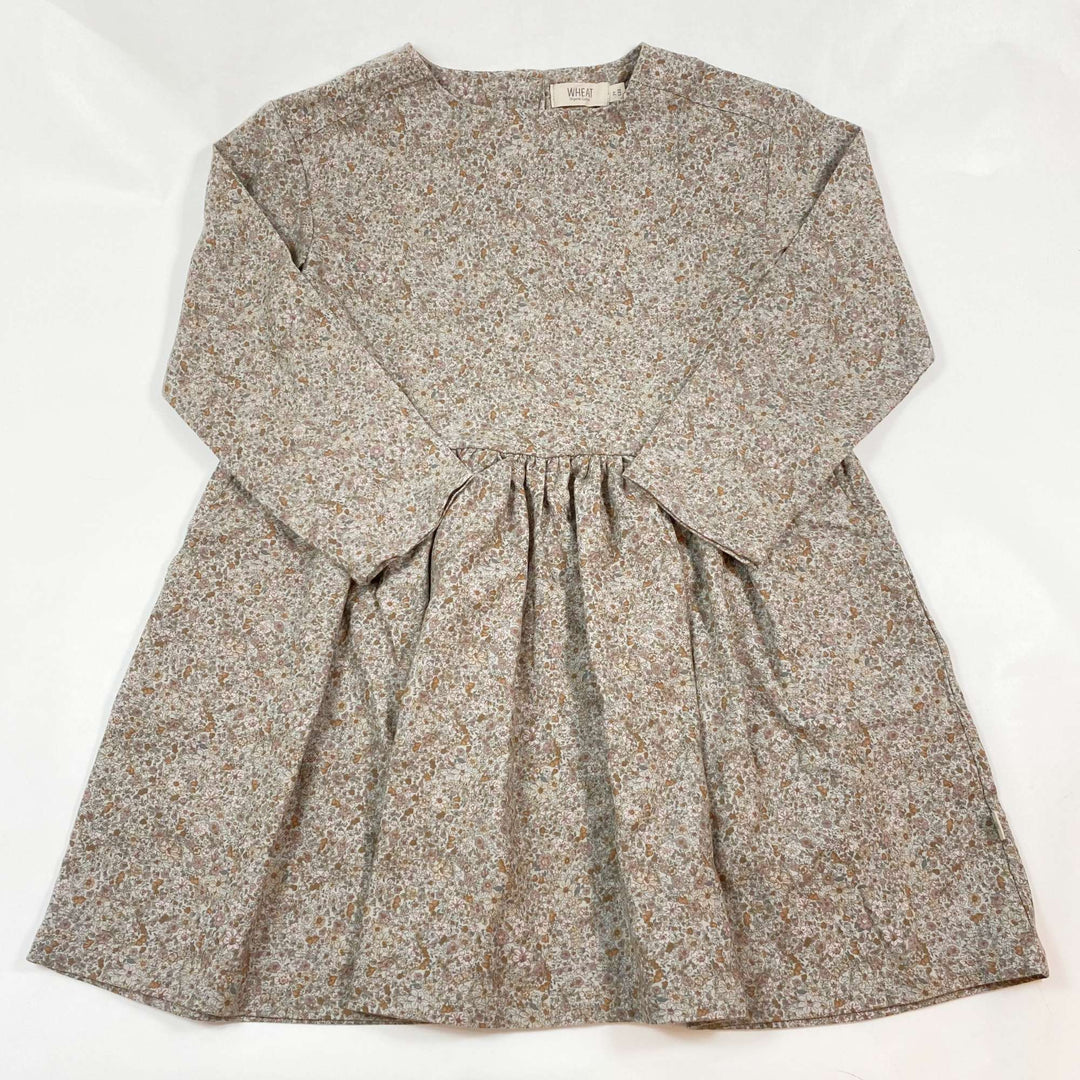 Wheat floral organic cotton dress 7Y/122 1