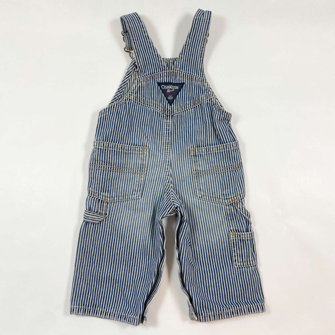 Oshkosh B'gosh striped denim dungarees 6M 2