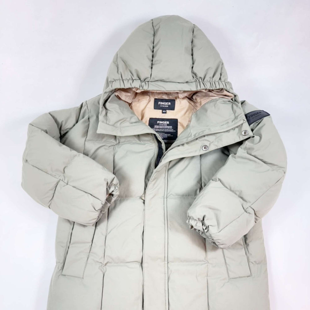 Finger in the Nose light khaki Snowlong down coat 8-9Y 3