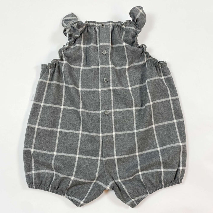 Il Gufo grey checked onesie 12M 2