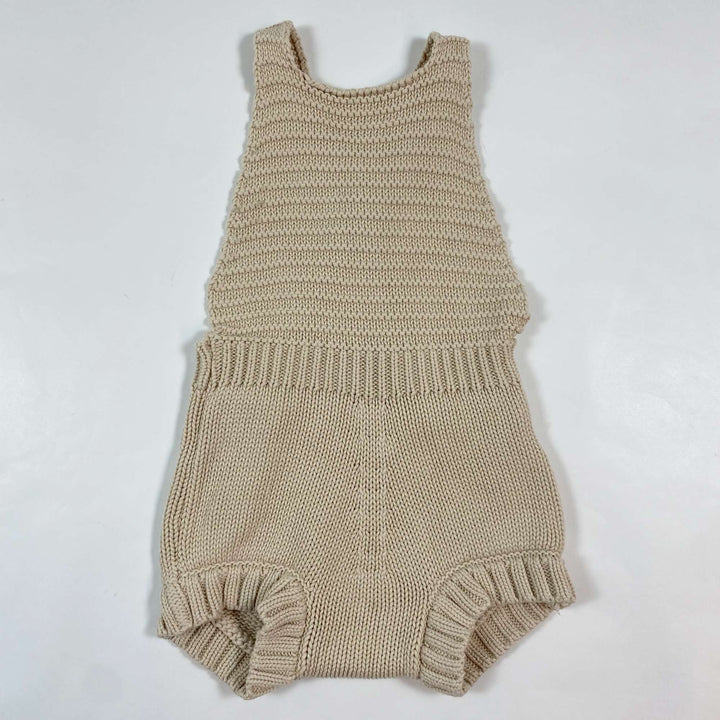 The Simple Folk cream knitted organic cotton romper 18-24M 1