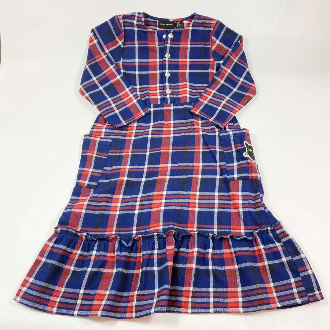 Mini Rodini check organic cotton dress 116-122/5-7Y 1