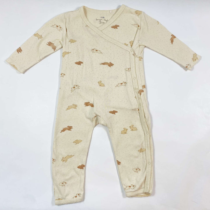 Konges Slojd pointelle bunny print onesie 6M/68 1