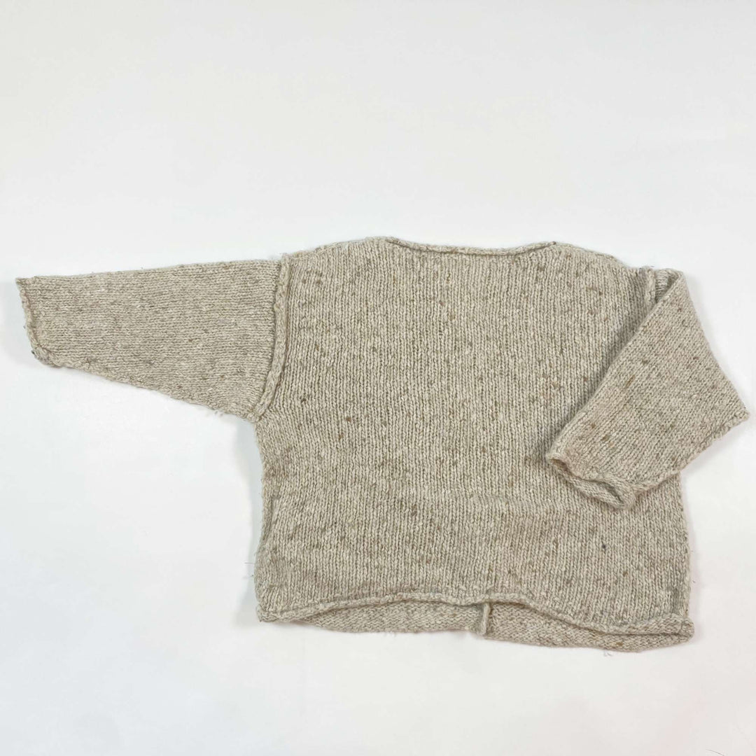 Play Up greige cardigan 9M 2