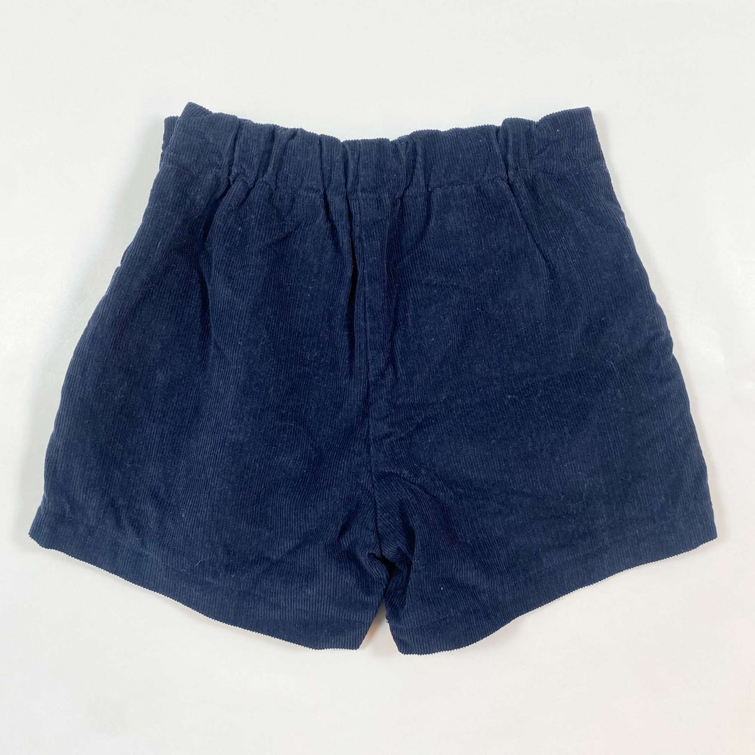 Laranjinha navy corduroy shorts 5Y 2