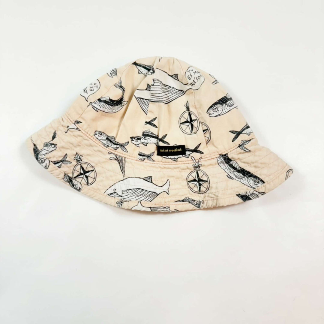 Mini Rodini abricot fish summer hat 48/50 1