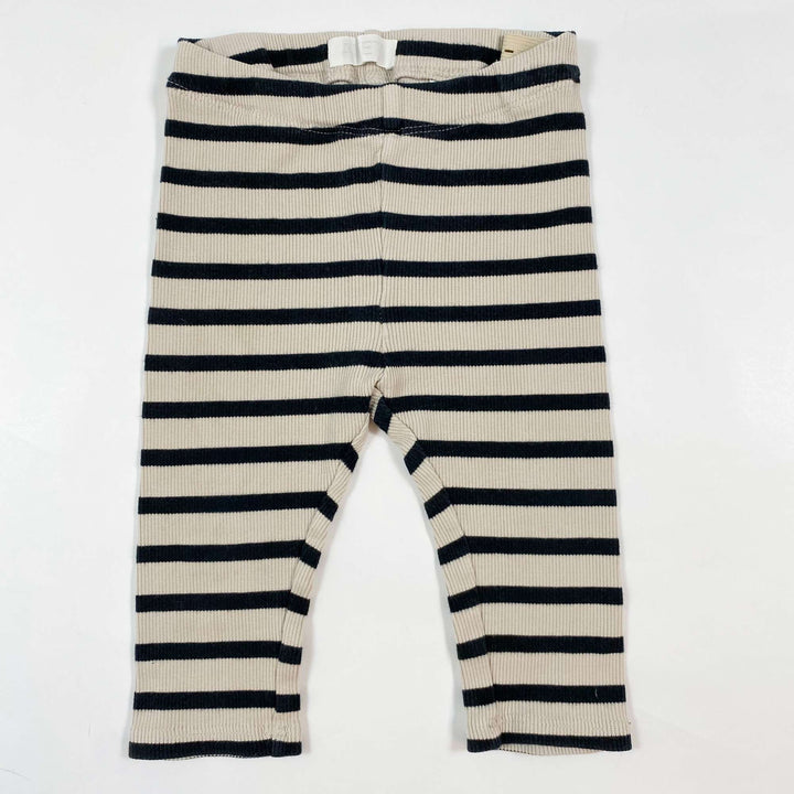 Arket striped rib leggings 2-6M/62-68 1