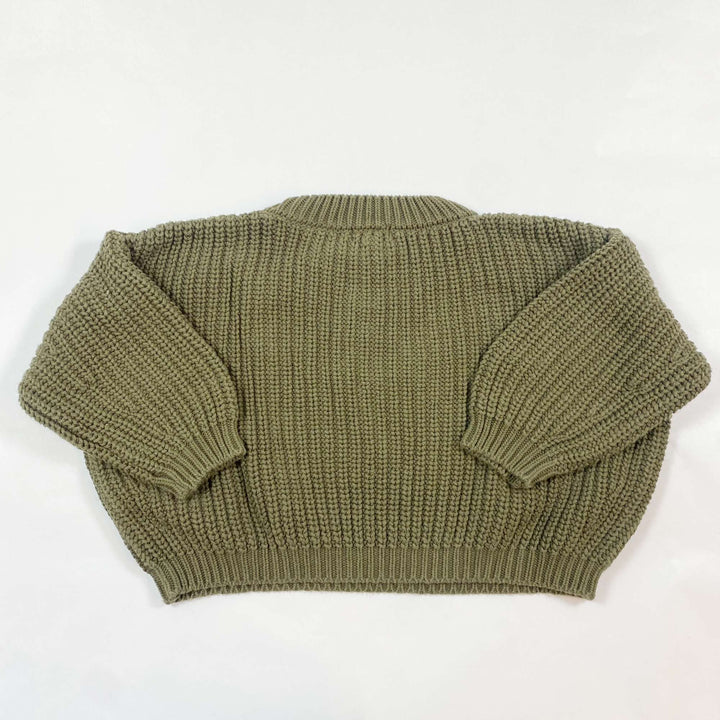 The Simple Folk khaki heavy knit jumper 3-4Y 2