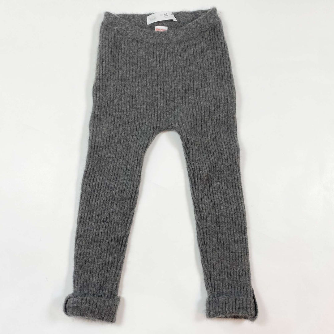 Zara grey ribbed cashmere trousers 4-5Y/110 1