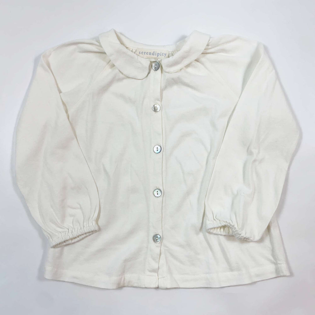 Serendipity Organics white organic cotton blouse 18M/86 1