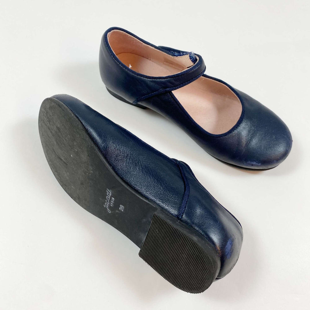 Jacadi navy leather Mary Jane ballerinas 28 2