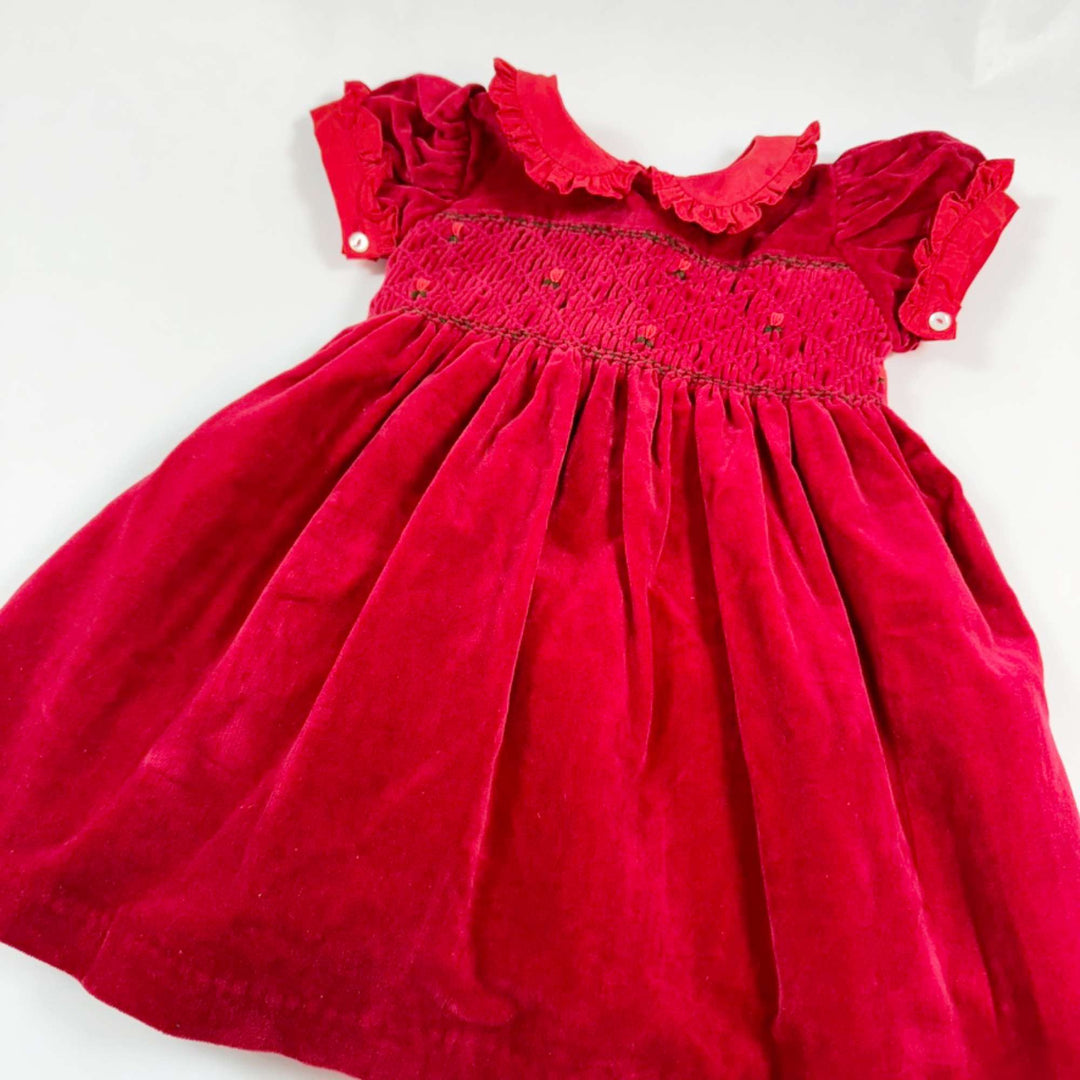 Mariella Ferrari festive red velvet dress 9M 2