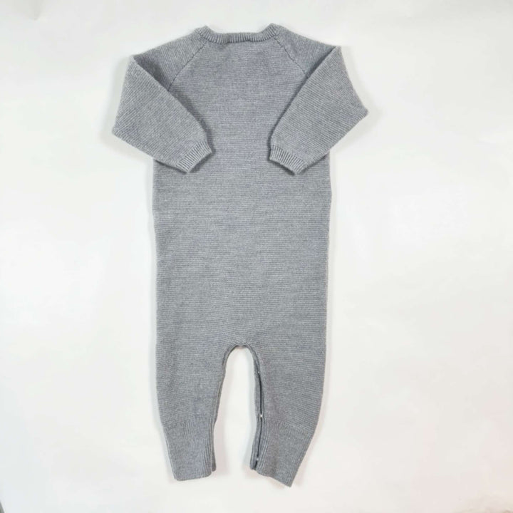 Jacadi grey merino knit overall 6M/67 2