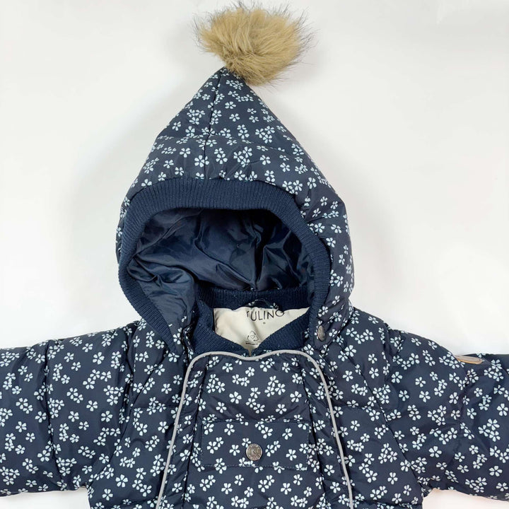 Kuling navy sakura flower Val d'Isere snow suit 86 3