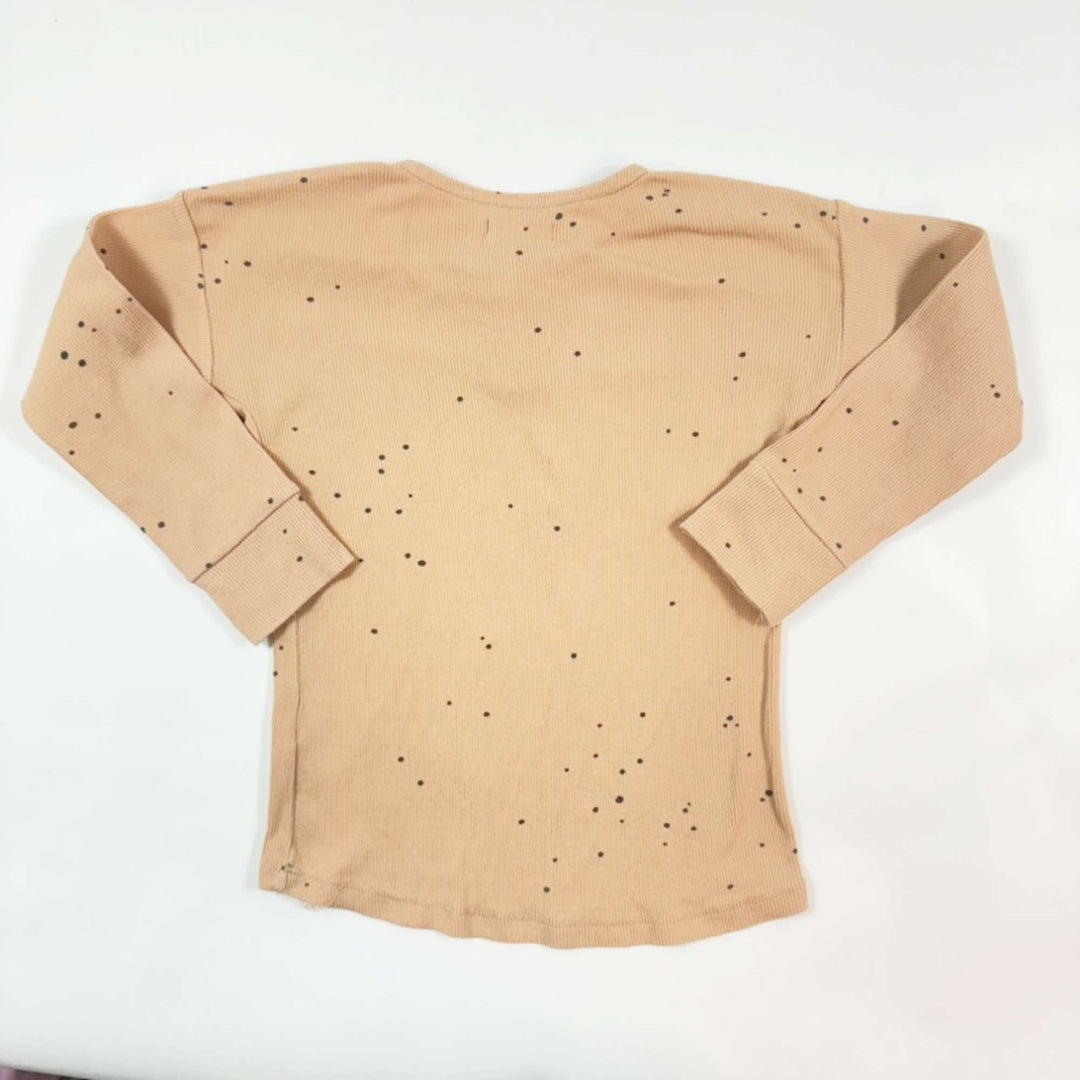 Phil & Phae soft terracotta dot leggings & longsleeve set 2Y 6