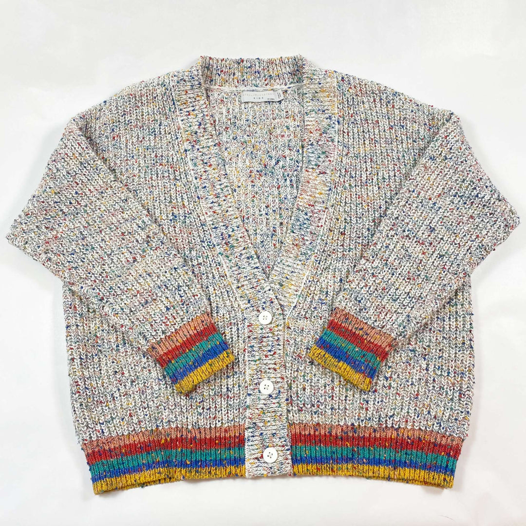 Stella McCartney Kids rainbow heavy knit cardigan 10Y 1