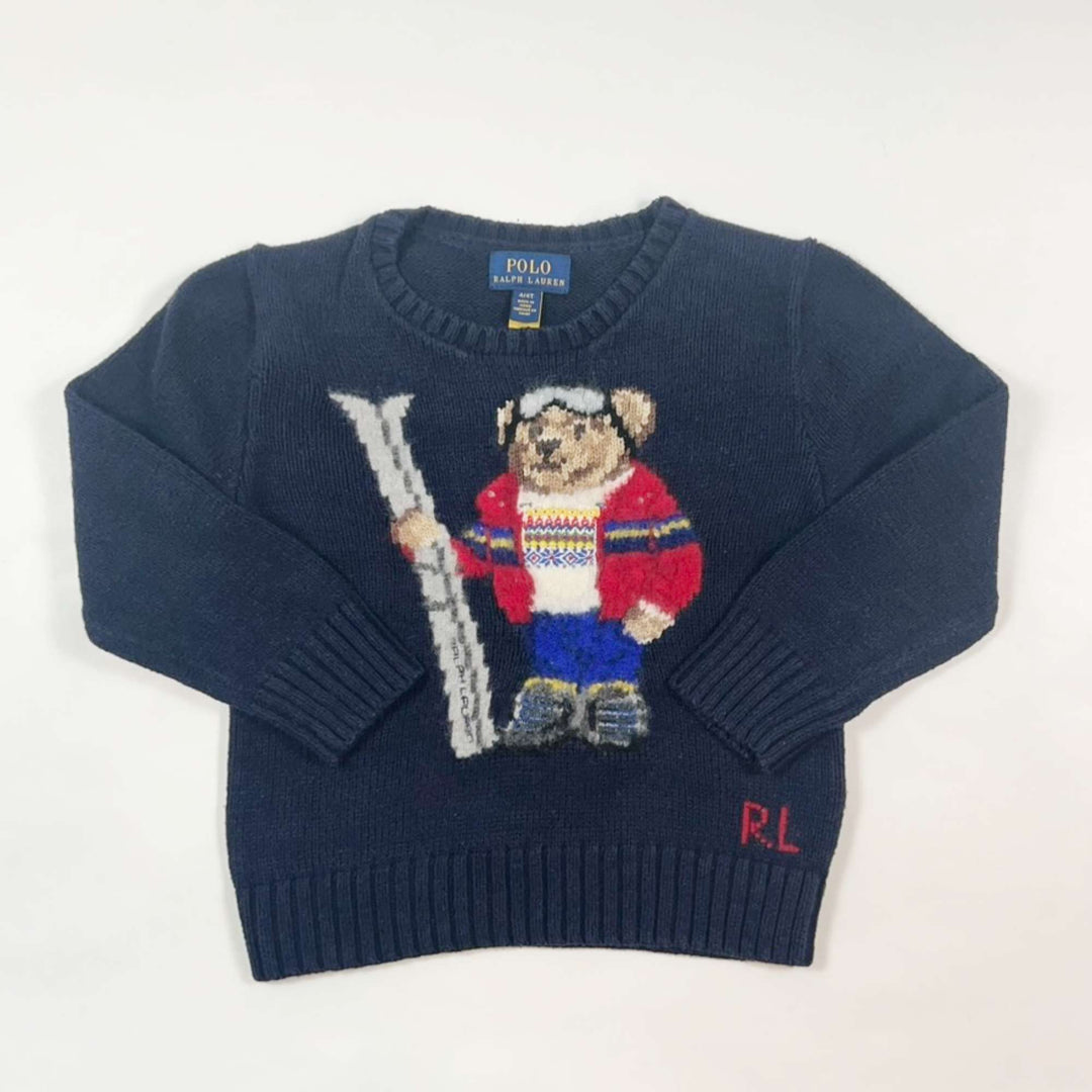 Ralph Lauren blue  ski Teddy pullover 4Y 1