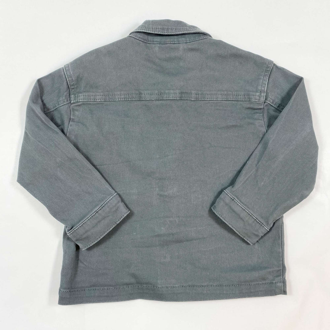 Hust & Claire storm grey heavy cotton overshirt 4Y/104 2