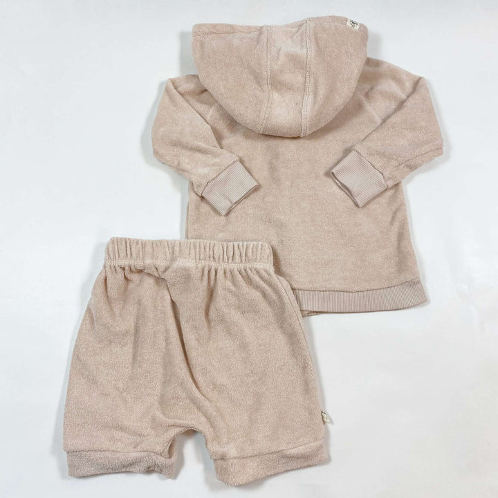 Lässig pale blush terry set 7-12M 3