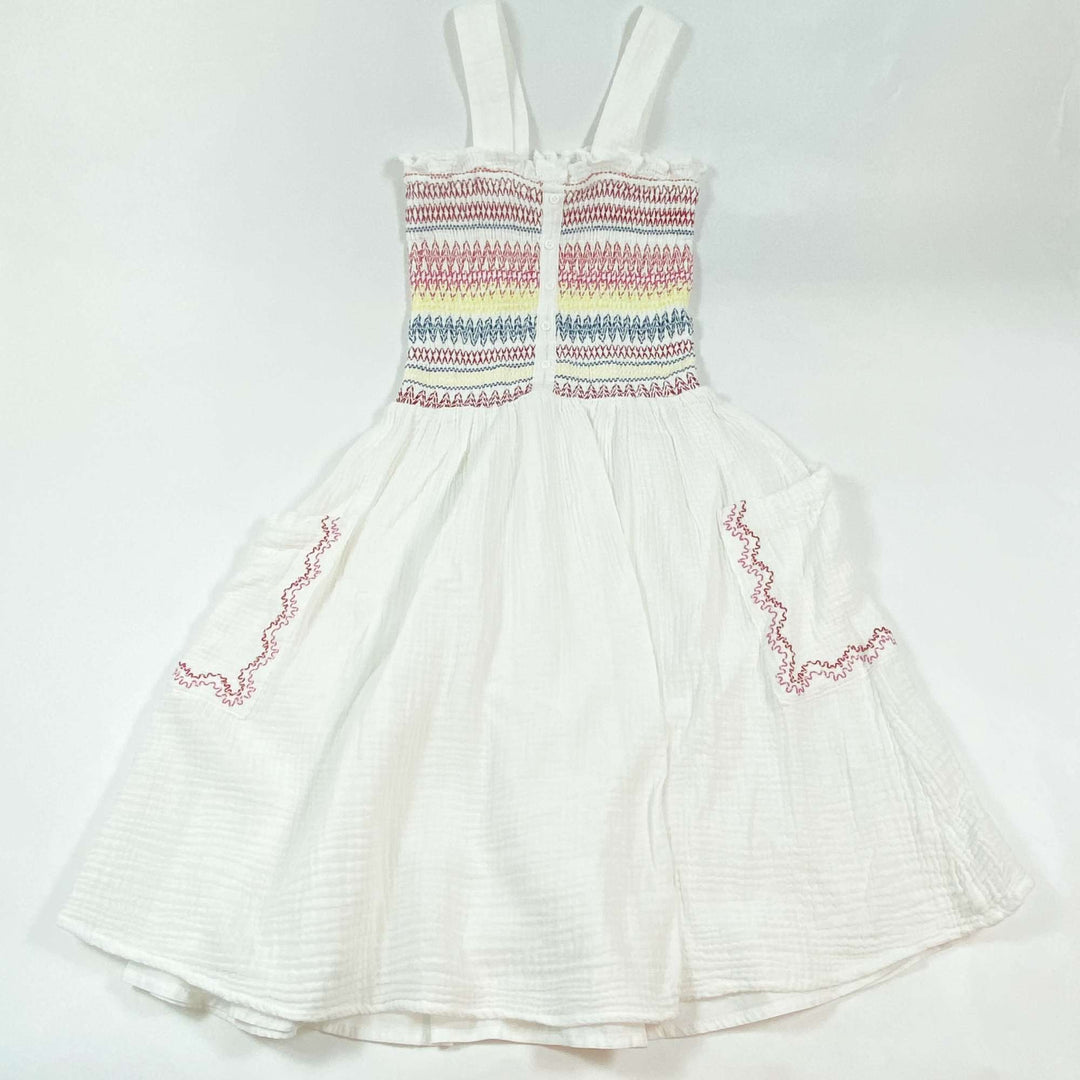 Stella McCartney Kids smocked & embroiderd muslin summer dress 8Y 1