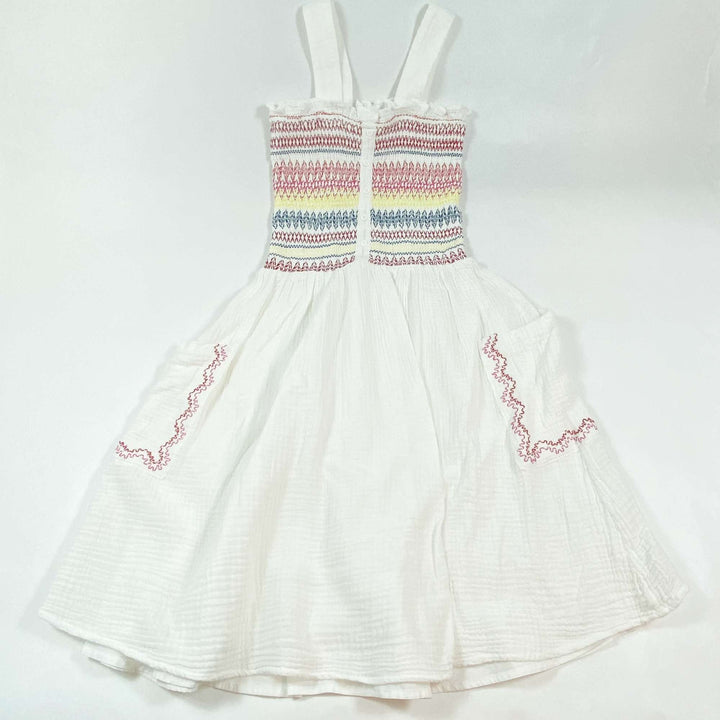 Stella McCartney Kids smocked & embroiderd muslin summer dress 8Y 1