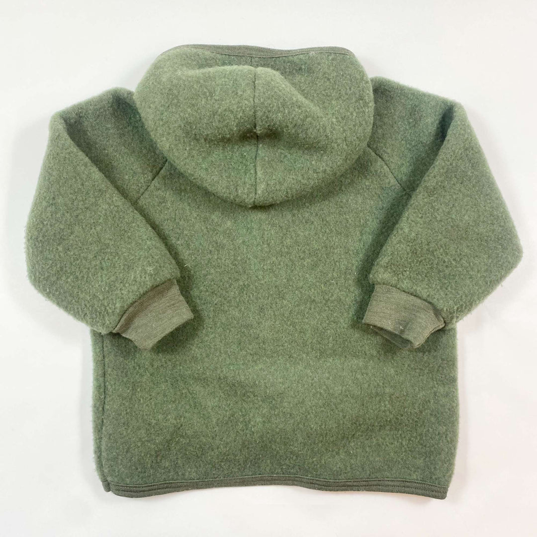 Engel forest green wool hooded jacket 98/104 2