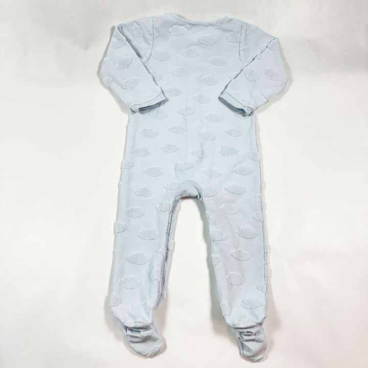 Jacadi baby blue cloud pyjama with feet 12M 2