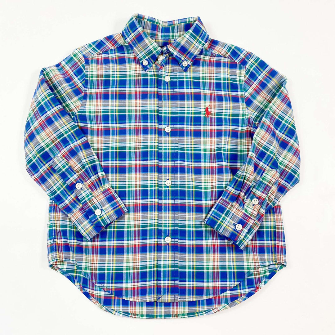 Ralph Lauren check button-down shirt 3Y 1