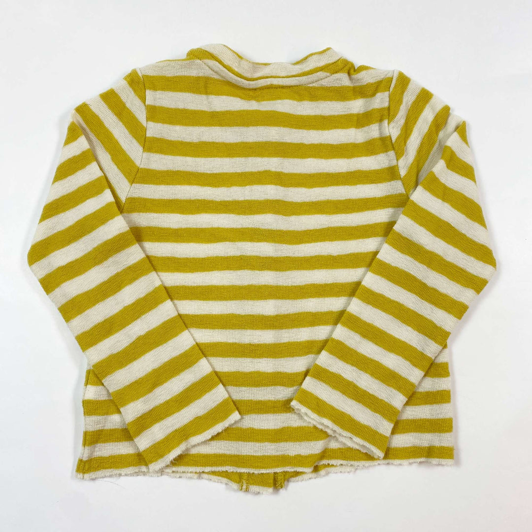 Petit mustard stripe merino cardigan 3Y/98 2