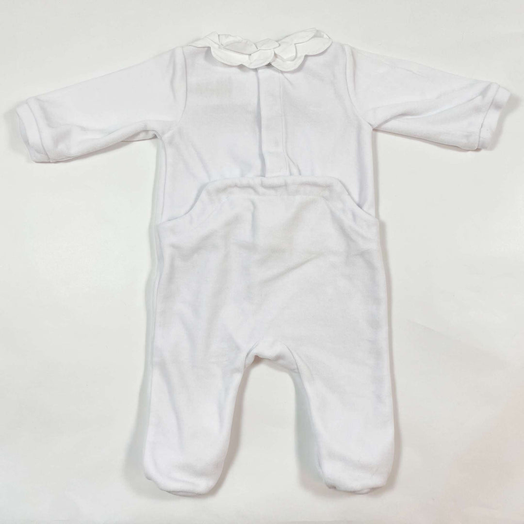 Jacadi pale grey velvet pyjama 3M/60 2