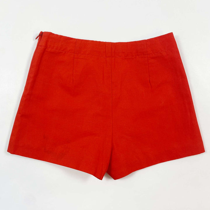 Jacadi red linen blend shorts 5Y/110 2