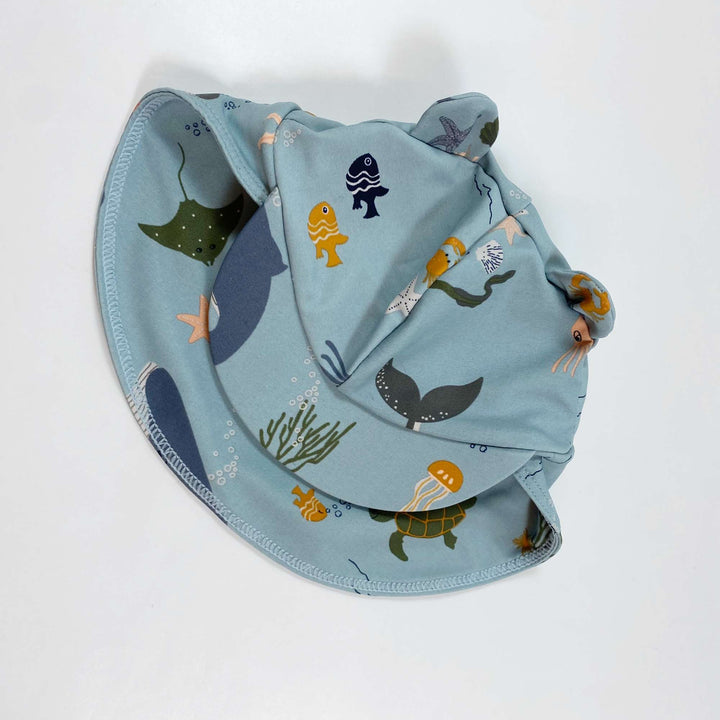 Liewood blue sea animals anti UV swim hat 3-6M 1