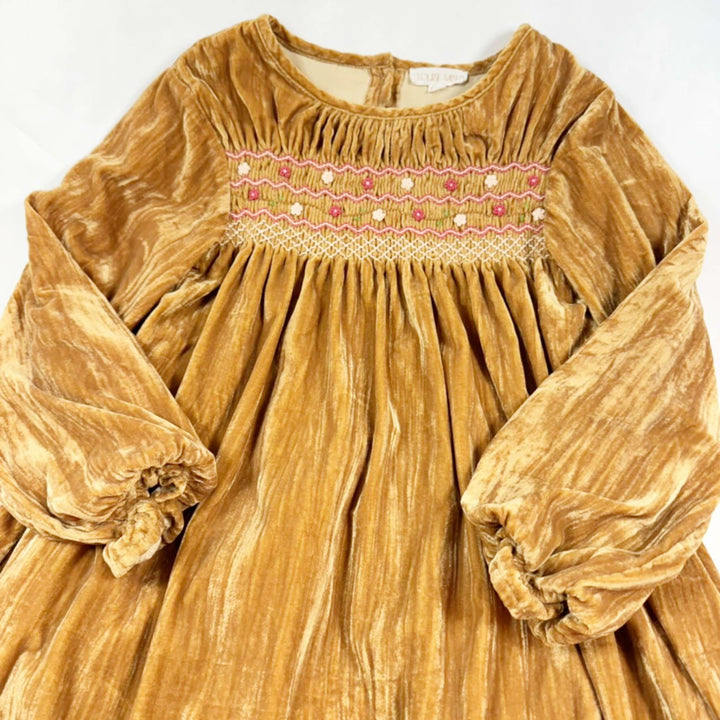 Louise Misha Chachani bronze velvet dress 10Y 2