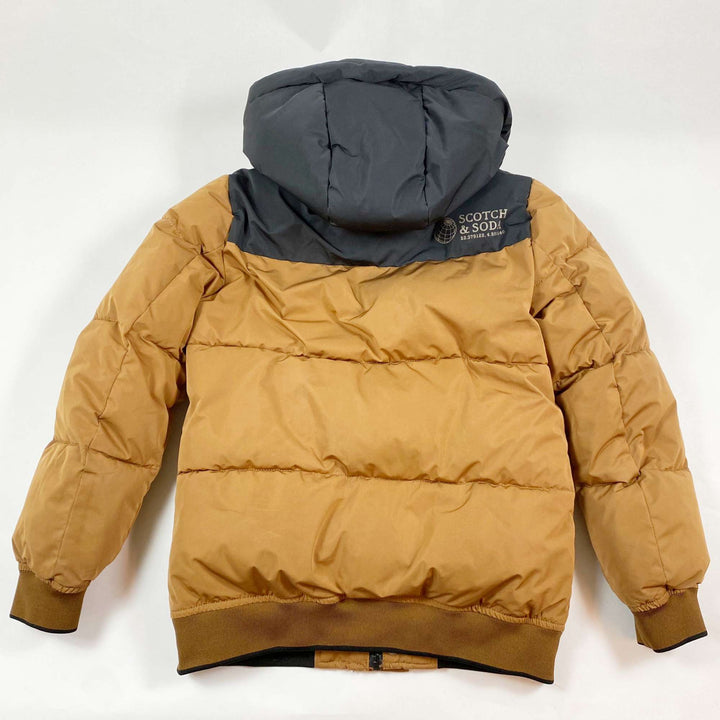 Scotch & Soda brown puffer winter jacket 10Y/140 4