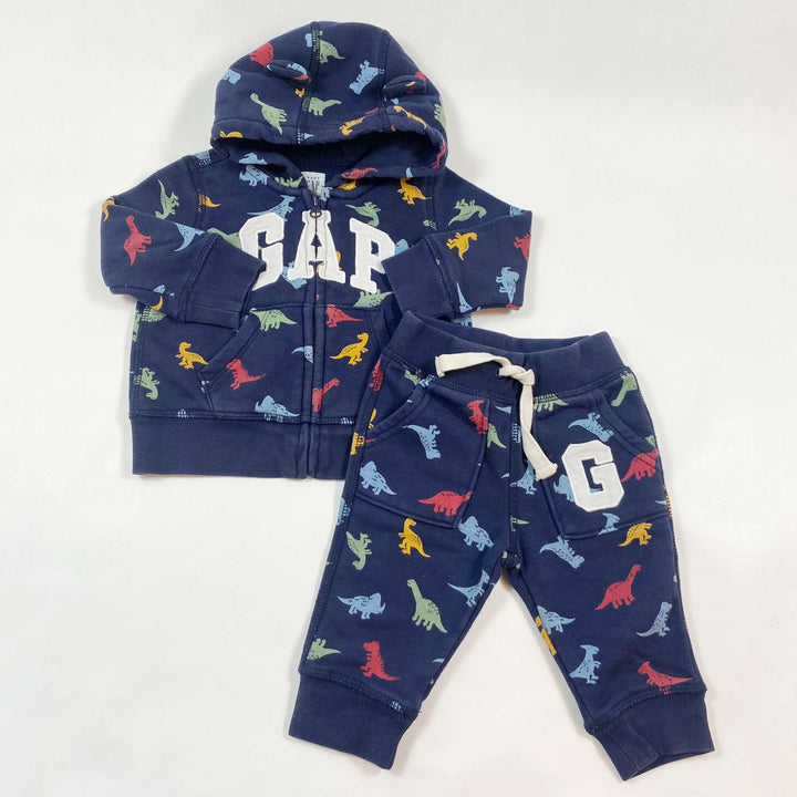 Gap blue dinosaur sweat set 6-12M 1