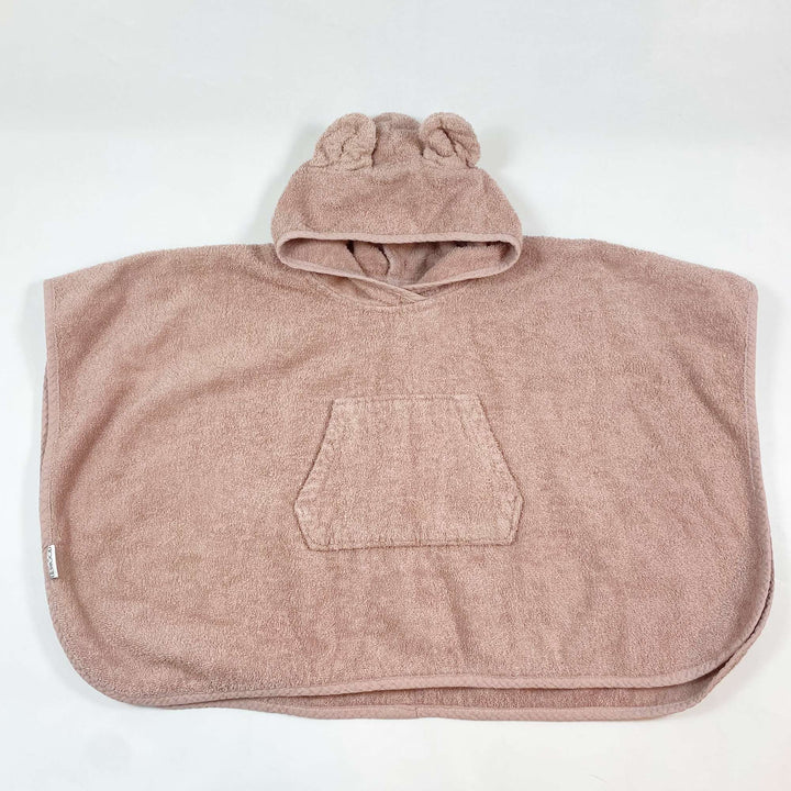 Liewood dusty rose towel poncho 2/4Y 1