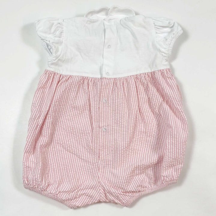 Il Gufo pink striped seersucker romper 12M 2