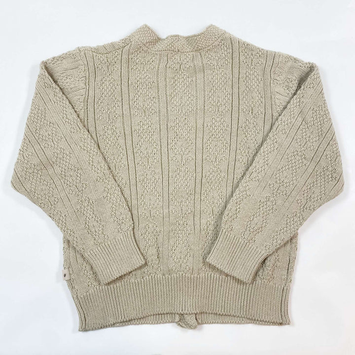 Wheat beige melange cardigan 7Y/122 2