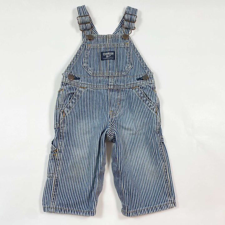 Oshkosh B'gosh striped denim dungarees 6M 1