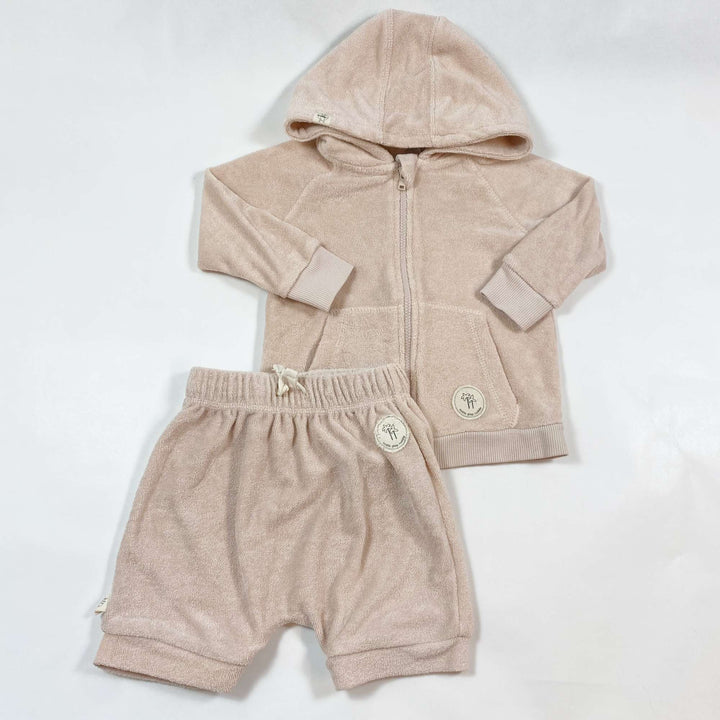 Lässig pale blush terry set 7-12M 1