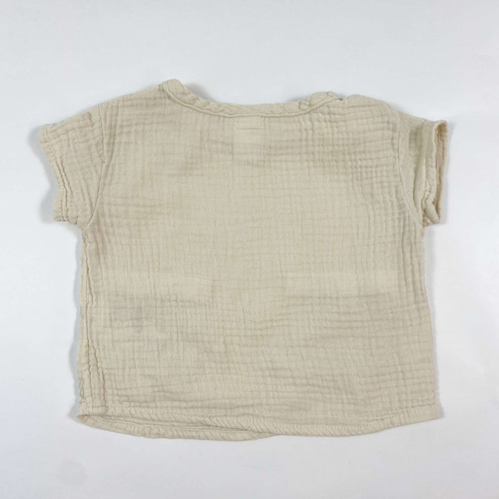 H&M light beige muslin blouse 68 2