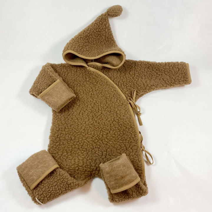 Binibamba brown sherpa wrap overall M (6-18M) 1