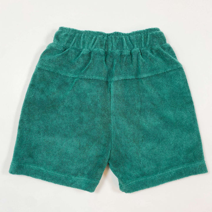 Emile et Ida green terry shorts 4Y 2