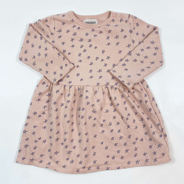 Bobo Choses pink scribble star dress 12-18M/80 1