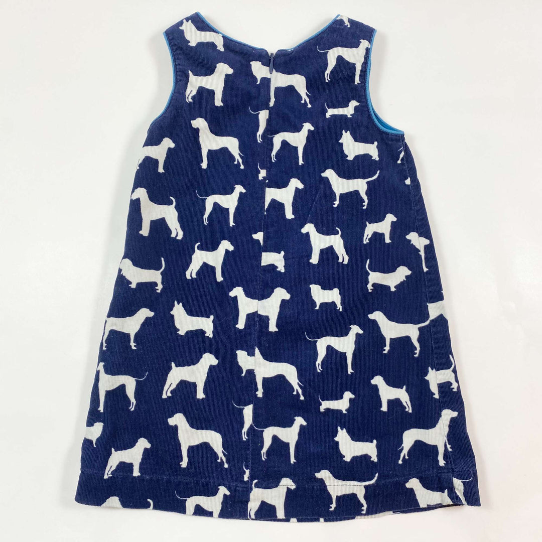 Mini Boden dog print cord dress 2-3Y 2