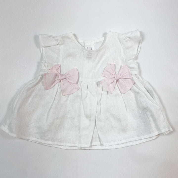 Il Gufo white baby linen dress 6M 1